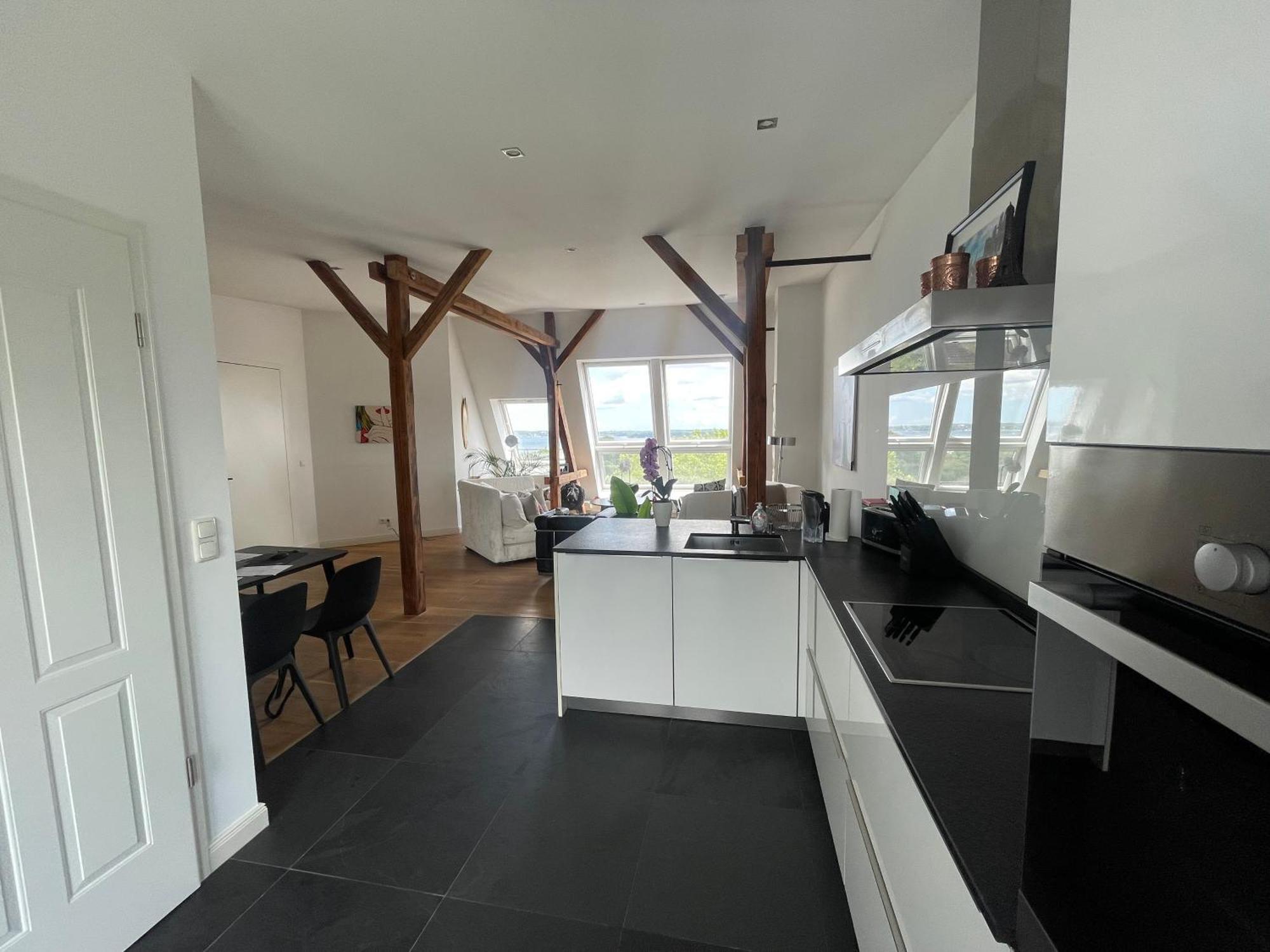 Apartamento Luxus Penthouse Waterview Kiel Exterior foto